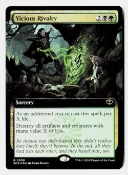 Vicious Rivalry (Extended Art) 359 SOS Magic: The Gathering Foil - Image 1