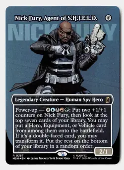 Nick Fury, Agent of S.H.I.E.L.D. (Borderless) 357 MSH Magic: The Gathering Foil - Image 1