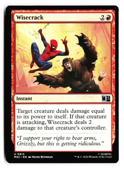 Wisecrack 813 Uncommon Commander: Marvel Super Heroes Magic: The Gathering - Image 1