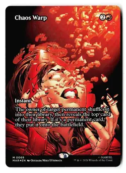 Chaos Warp (Borderless) 69 Marvel Universe Magic: The Gathering Foil - Image 1