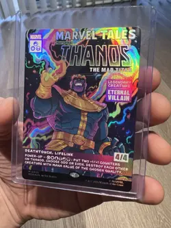 Magic The Gathering Marvel Super Heroes 400 Thanos The Mad Titan Foil Near Mint - Image 2