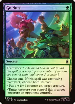 NM Foil Go Nuts!, MTG, Super Heroes, Magic the Gathering, 168 - Image 1