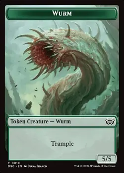 (x4) Insect - Wurm 0010-0019 Double Sided Token Duskmourn MTG Near Mint - Image 2