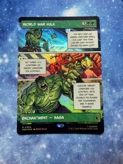 World War Hulk (Borderless) Foil Marvel Super Heroes 304 NM - Image 1