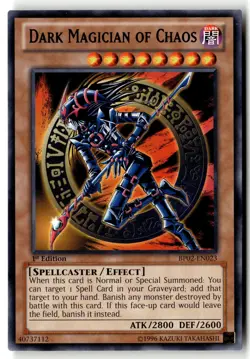 Dark Magician of Chaos BP02-EN023 Battle Pack 2 Yu-Gi-Oh 1st Edition LP - Image 1