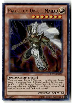 Palladium Oracle Mahad MVP1-EN053 Ultra Rare Yu-Gi-Oh Unlimited Damaged - Image 1