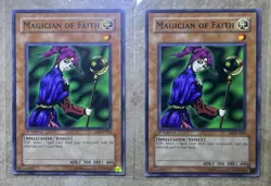 (2) Yu-Gi-Oh! Magician of Faith SD6-EN005 1st Edition Common LP - Image 1