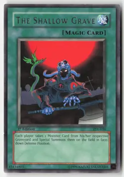 Yugioh - The Shallow Grave PSV-036 1st Edition - Rare - Image 1