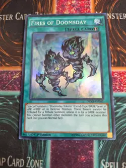 Yu-Gi-Oh! Fires of Doomsday DESO-EN043 Super Rare 1st Edition Near Mint a1/ - Image 1