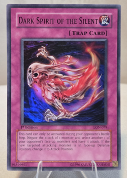Yugioh Trap Dark Spirit of the Silent LON-079 Super Rare 1st Edition - Image 1