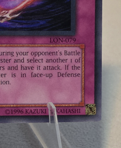 Yugioh Trap Dark Spirit of the Silent LON-079 Super Rare 1st Edition - Image 5