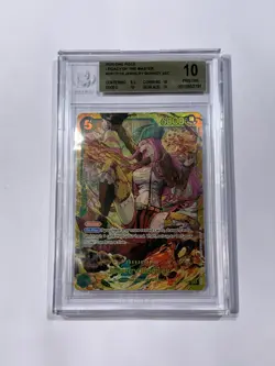 BGS 10 PRISTINE One Piece TCG Legacy of the Master Jewelry Bonney OP12-118 SEC - Image 1