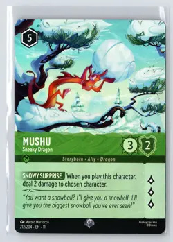 Mushu #212/204 Winterspell Disney Lorcana - Image 1