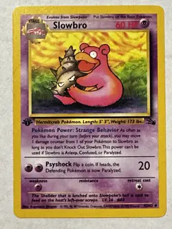 Pokemon Team Rocket 1st Edition Lot Slowbro Cloyster Machop WOTC LP 3 Cards - Image 4