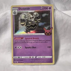 Pokemon Card TCG Dusknoir 071/185 Trick Or Trade 2023 Holo Rare Stamped NM - Image 1