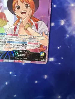 One Piece TCG Nami Leader Whole Cake Island OP11-041 Bandai Card Fest - Image 4