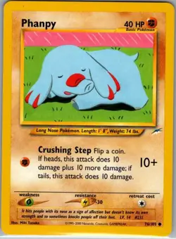 Phanpy 76/105 Non Holo Neo Destiny - Pokemon Card - NM - Image 1