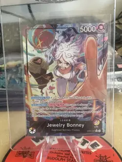 Jewelry Bonney (ALT ART) EB04-001 Egghead/Bonney Pirates Leader One Piece Card - Image 1