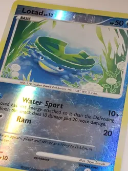 REVERSE HOLO Lotad 92/132 LP / VLP Secret Wonders Pokemon Card Saya Tsuruta Art - Image 2