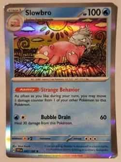 HOLO Slowbro 043/198 - Scarlet Violet Pokemon Card - Shinji Kanda Art - Image 1