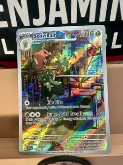 Scovillain 202/198 Illustration Scarlet & Violet Base Set Pokemon Card TCG RARE - Image 2