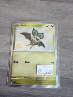 Noibat 194/091 NM Pokemon Card – Shiny Rare Paldean Fates - Image 1