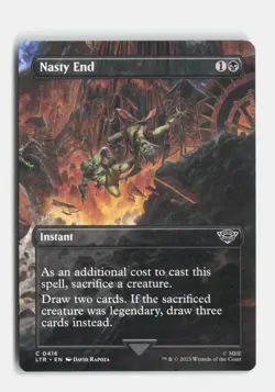 Nasty End (Borderless) 416 Universes Beyond: The Lord of the Rings MTG NM - Image 1
