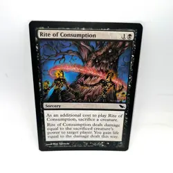 Rite of Consumption 76 Common Shadowmoor Magic: The Gathering Lightly Played - Image 1