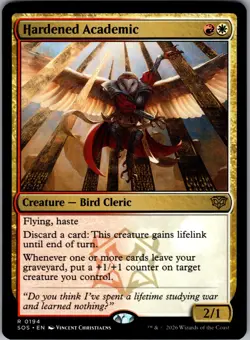 Hardened Academic MTG Secrets of Strixhaven NM Magic Regular - Image 1