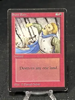 Stone Rain - Limited Edition Beta ~MP~ Magic The Gathering MTG - Image 1