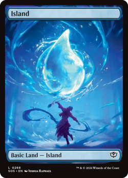 Island (0268 Foil) - Secrets of Strixhaven (SOS) - Image 1