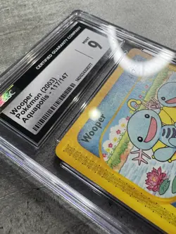 Pokemon Card Wooper CGC 9 Mint, e-Reader Aquapolis 117/147, 2003 (1) - Image 5