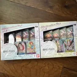 Bandai One Piece Card Game Illustration Box Vol.1 & Vol.2 Lot 2 Eng - Image 1