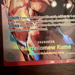 Bartholomew Kuma (SP) EB04-054 The Time of Battle Foil - Image 4