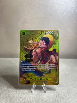 Monkey.D.Luffy ST13-015 One Piece TCG 2nd Anniversary Gold Foil Promo ENGLISH NM - Image 1