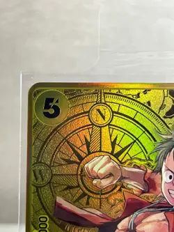 Monkey.D.Luffy ST13-015 One Piece TCG 2nd Anniversary Gold Foil Promo ENGLISH NM - Image 2