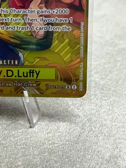 Monkey.D.Luffy ST13-015 One Piece TCG 2nd Anniversary Gold Foil Promo ENGLISH NM - Image 5