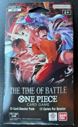 One Piece TCG English OP-16 The Time of Battle Sleeved Booster Pack SEALED - Image 1