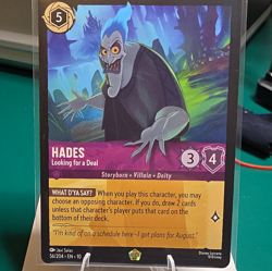Ravensburger Disney Lorcana Hades-Looking for a Deal Foil Legendary 56/204 - Image 1