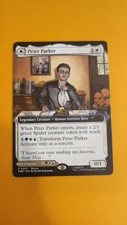 Magic the Gathering MTG Peter Parker Amazing Spider-Man Promo Card ARTIST SIGNED - Image 2