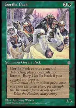 Gorilla Pack - Medium Play MTG Ice Age - Image 1