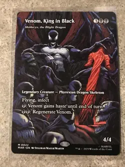 MTG Marvel Spider-Man Venom, King In Black Borderless - Image 1