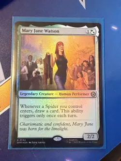 Magic MTG Spider-Man 2099 Mary Jane Watson 0134 Rare Foil Marvel - Image 1