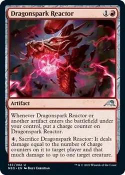 Dragonspark Reactor - Near Mint MTG Kamigawa: Neon Dynasty - Image 1