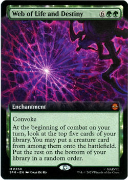 Web of Life and Destiny (Extended Art) - 0268 - Marvel's Spider-Man MTG NM/M - Image 1