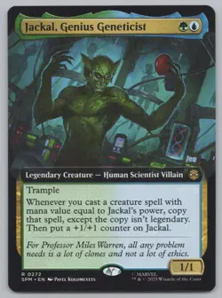 MTG - Jackal, Genius Geneticist (Extended Art) - Marvel's Spider-Man (SPM) -F651 - Image 1