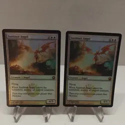MTG magic cards x2 Sunblast Angel - Foil Scars of Mirrodin LP - Image 1