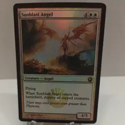 MTG magic cards x2 Sunblast Angel - Foil Scars of Mirrodin LP - Image 2