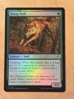 MTG Magic the Gathering Young Wolf Foil Innistrad Remastered NM - Image 1