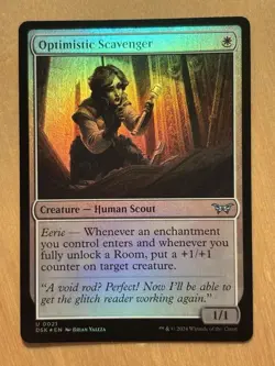 MTG Magic the Gathering Optimistic Scavenger Foil Duskmourn House of Horror NM - Image 1